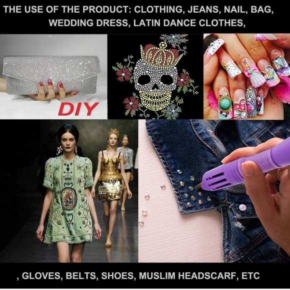 3000 Pieces Hot Fix Glass Flatback Rhinestones Round Crystal Gems Red AB SS10 - Picture 7 of 7